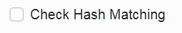 check hash  matching