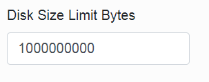 disk size limit